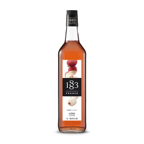 1883 Lychee Syrup 1L Glass Bottle