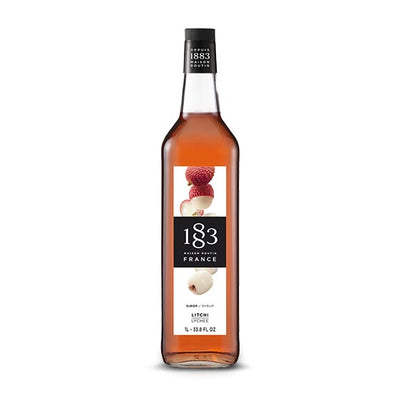 1883 Lychee Syrup 1L Glass Bottle