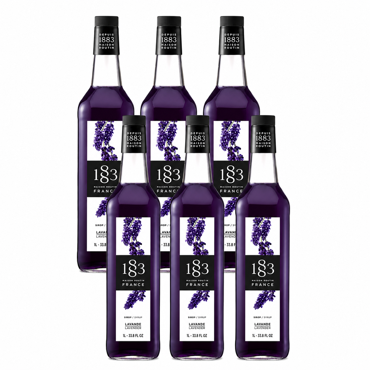 1883 Lavender Syrup 1L Glass Bottle