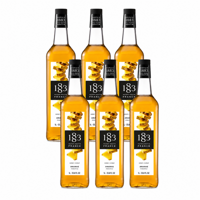 1883 Pineapple Syrup 1L Glass Bottle