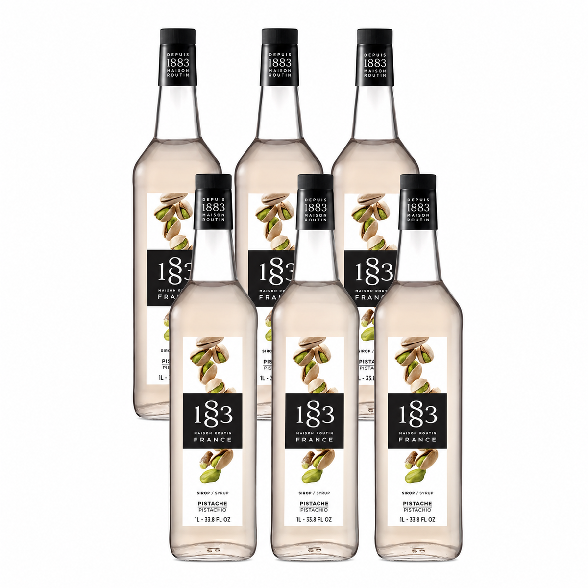 1883 Pistachio Syrup 1L Glass Bottle