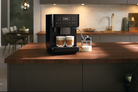 Miele - CM6360 OBSW/MATT Milk Perfection Superautomatic Countertop Espresso Machine Matte Black 125th Anniversary Edition