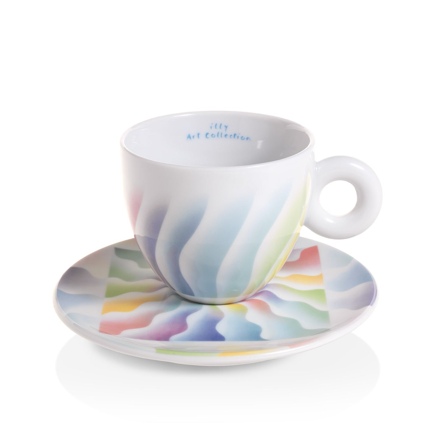 illy Art Collection Cappuccino Cups and Saucers by Judy Chicago - Set of 4 - 24627