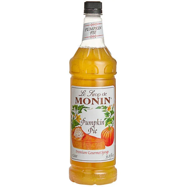 Monin Pumpkin Pie Syrup in 1L PET Bottle