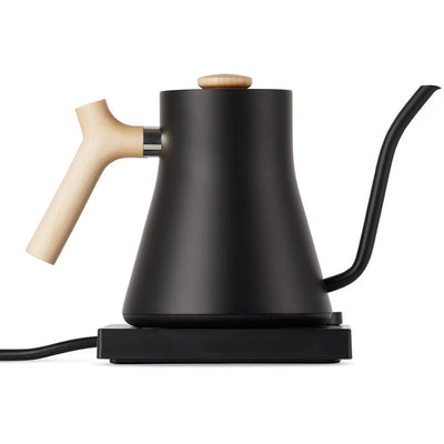 Fellow Stagg EKG Electric Pour-Over Gooseneck Kettle - Matte Black + Maple #1202MA90