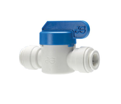 3/8" to 3/8" OD Tubing Push In John Guest Inline Shutoff Valve  #PPSV041212W