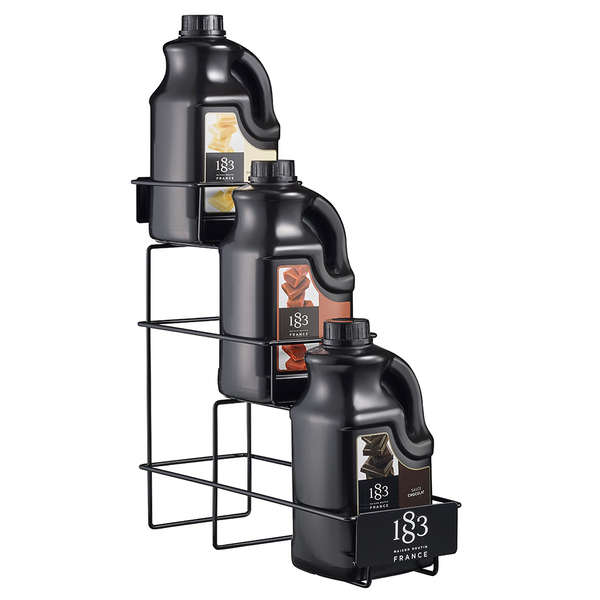 1883 3 Bottle Large Sauce Metal Rack