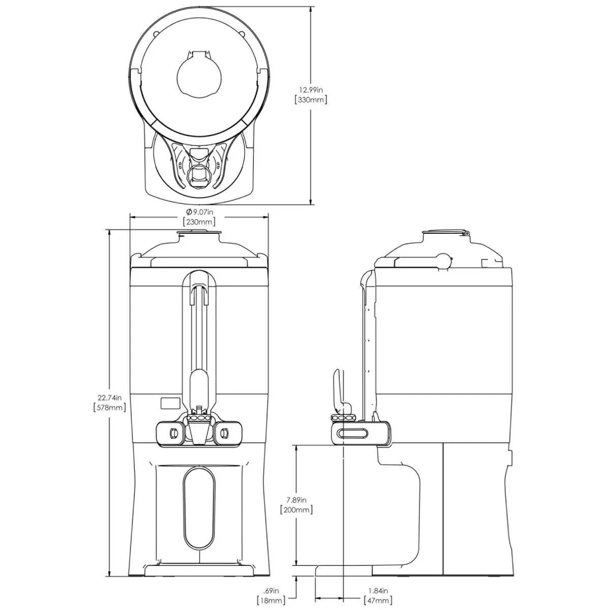 Bunn 1.5 Gallon Thermal Server ThermoFresh with Base 44050.6200