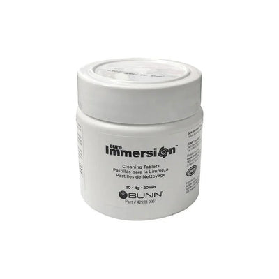 Bunn Cleaning Tablets for Sure Immersion Jar of 30 Tablets 4g x 20mm - 42933.0001 or 42933.0002