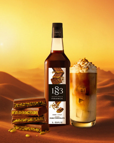 1883 Dubai Chocolate Syrup 1L Glass Bottle