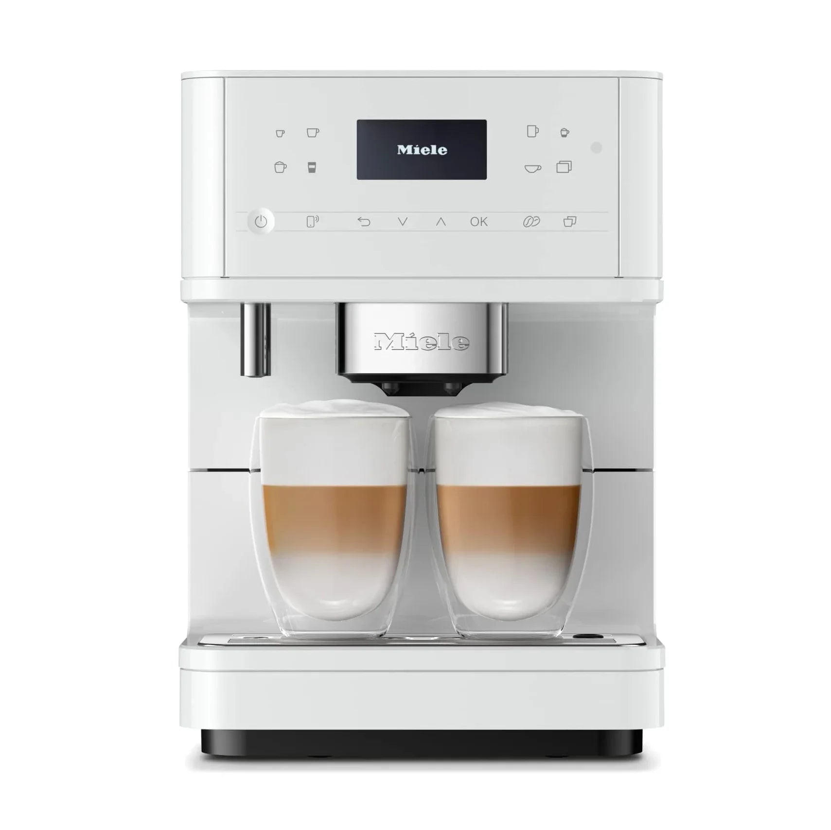 Miele - CM6160 LOWS Milk Perfection Superautomatic Espresso Machine - Lotus White 29616001USA -English Only Version