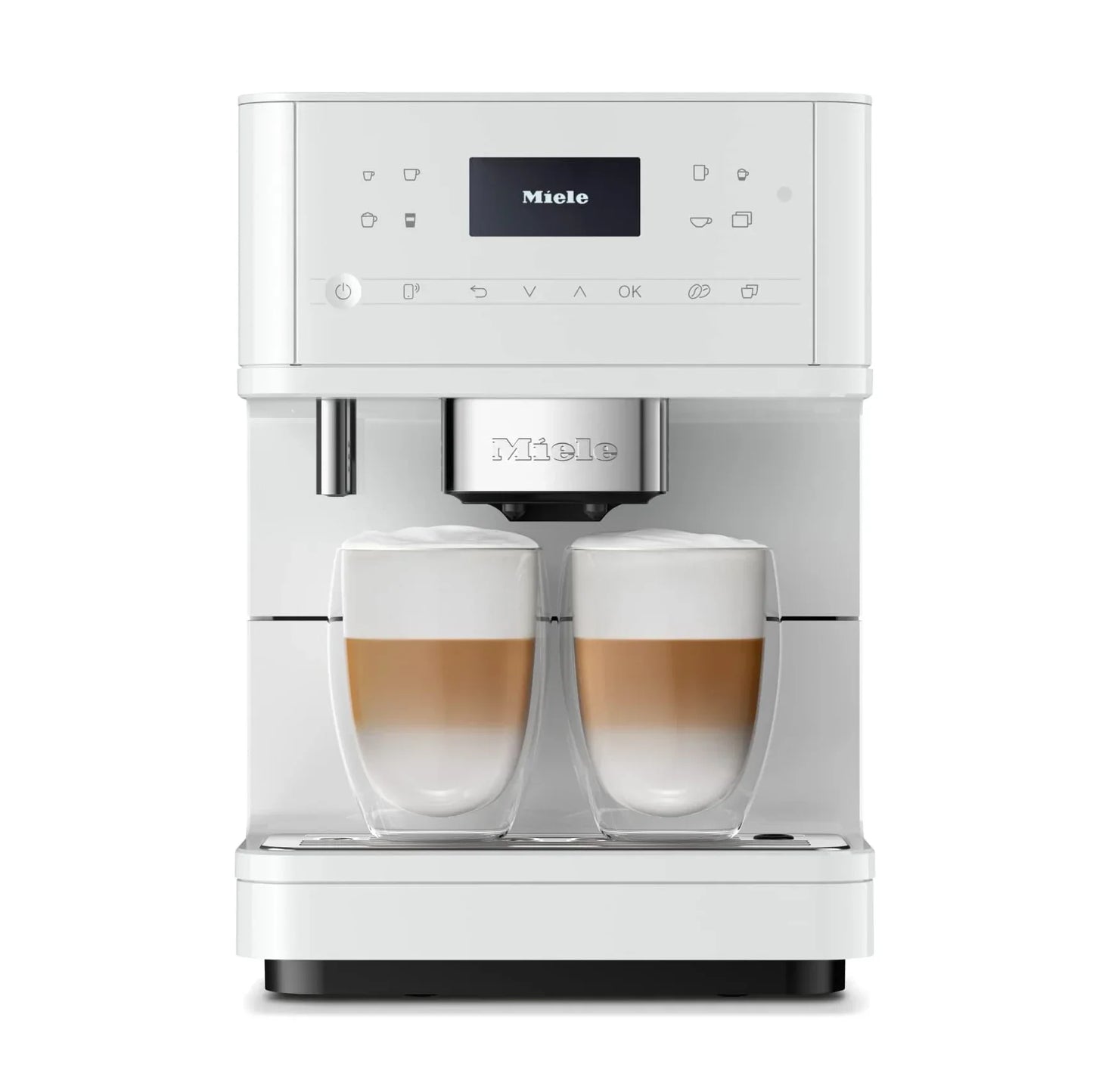 Miele - CM6160 LOWS Milk Perfection Superautomatic Espresso Machine - Lotus White 29616001USA -English Only Version