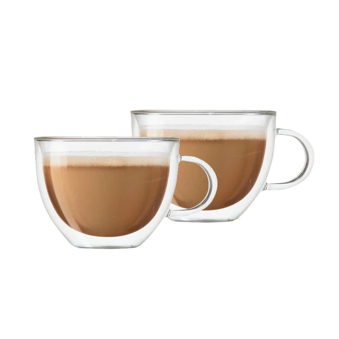 Danesco Oggi Double Wall Latte / Coffee Mugs 16 fl.oz / 475ml - Set of 2 #6585