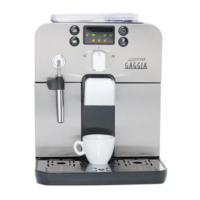 Gaggia - Brera Super Automatic Espresso Machine - Silver Model No.RI9305/48