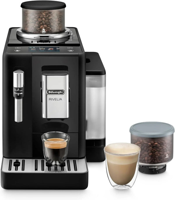 DeLonghi - Rivelia Bean to Cup Super Automatic Espresso Machine - Onxy Black EXAM44055B