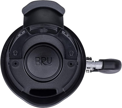 BruTrek Basecamp / Sierra French Press w/ Bru-Stop & spill-proof lid, 48 fl. oz. - Obsidian Black Textured - SFP0748