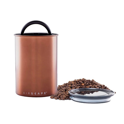 Planetary Design AirScape Classic Stainless Steel 64oz Coffee Canister 7" - Brushed Copper AS2707