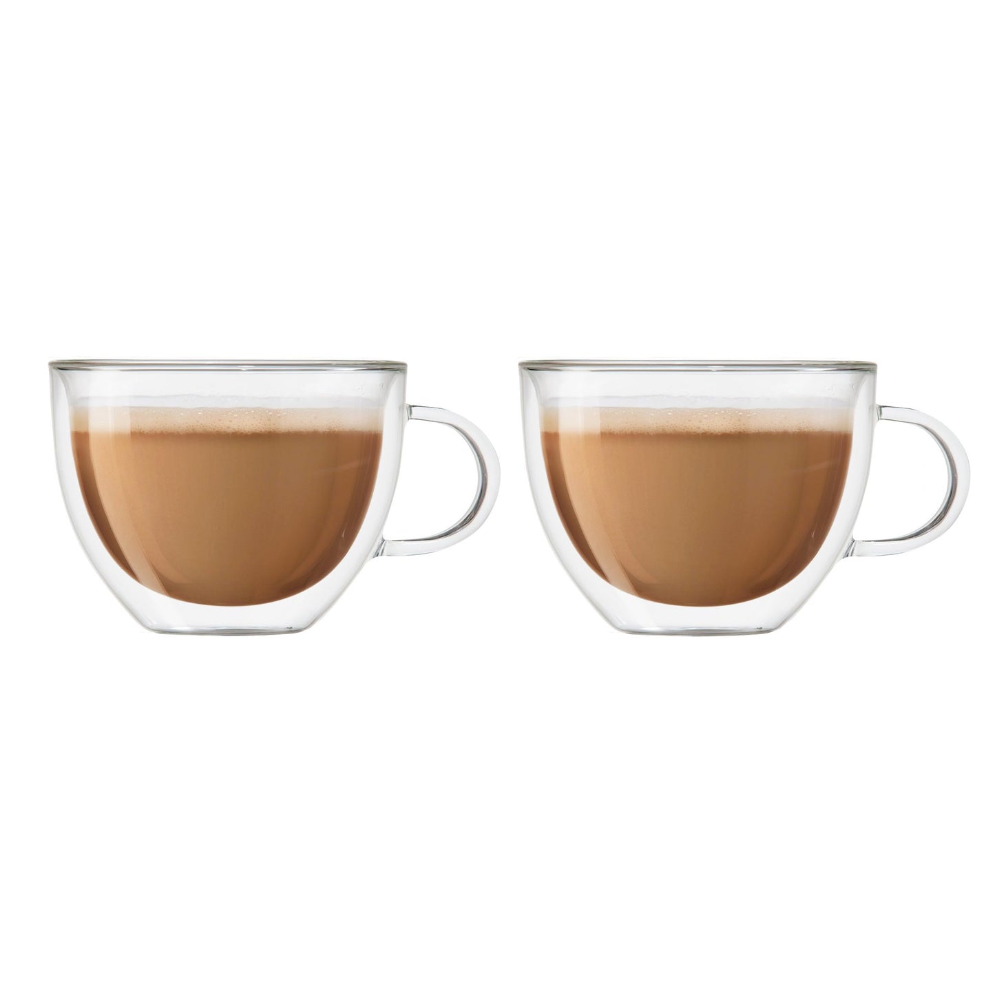 Danesco Oggi Double Wall Latte / Coffee Mugs 16 fl.oz / 475ml - Set of 2 #6585