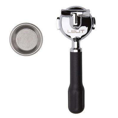 Lelit 58mm Double Spout Portafilter with 2 Cup Filter - LE1000048