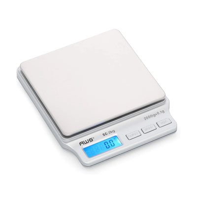 AWS American Weigh Scale Digital Flat Scale 2000g x 0.1 - AWS-SC-2KG