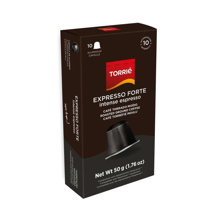 Torrie Nespresso Compatible Aluminum Capsules Box of 10 - Expresso Forte (Intense) (EXP APRIL/2025)