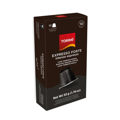 Torrie Nespresso Compatible Aluminum Capsules Box of 10 - Expresso Forte (Intense) (EXP APRIL/2025)