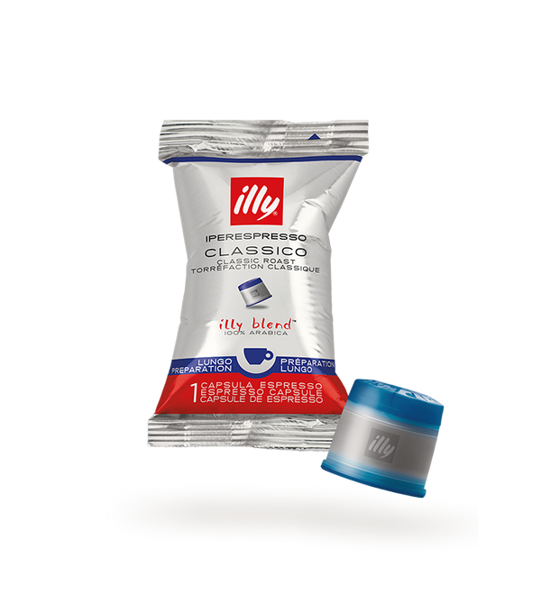 Illy IperEspresso Capsules Singles - 100 Capsules - Lungo Classico Roast - 8861