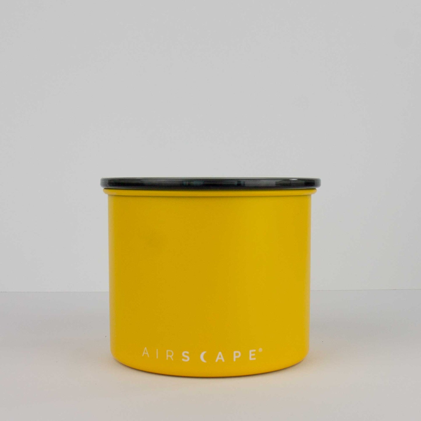 Planetary Design AirScape Classic Stainless Steel 32oz Coffee Canister 4" - Matte Yellow with Smoke Lid AS2504