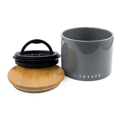 AirScape Ceramic 32oz Coffee Canister 4" - Slate Grey