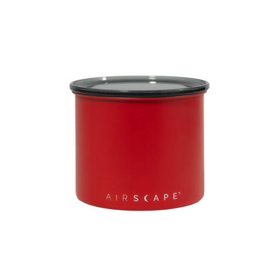 Red container with black lid on a white background, featuring the 'AIRSCAPE' brand.