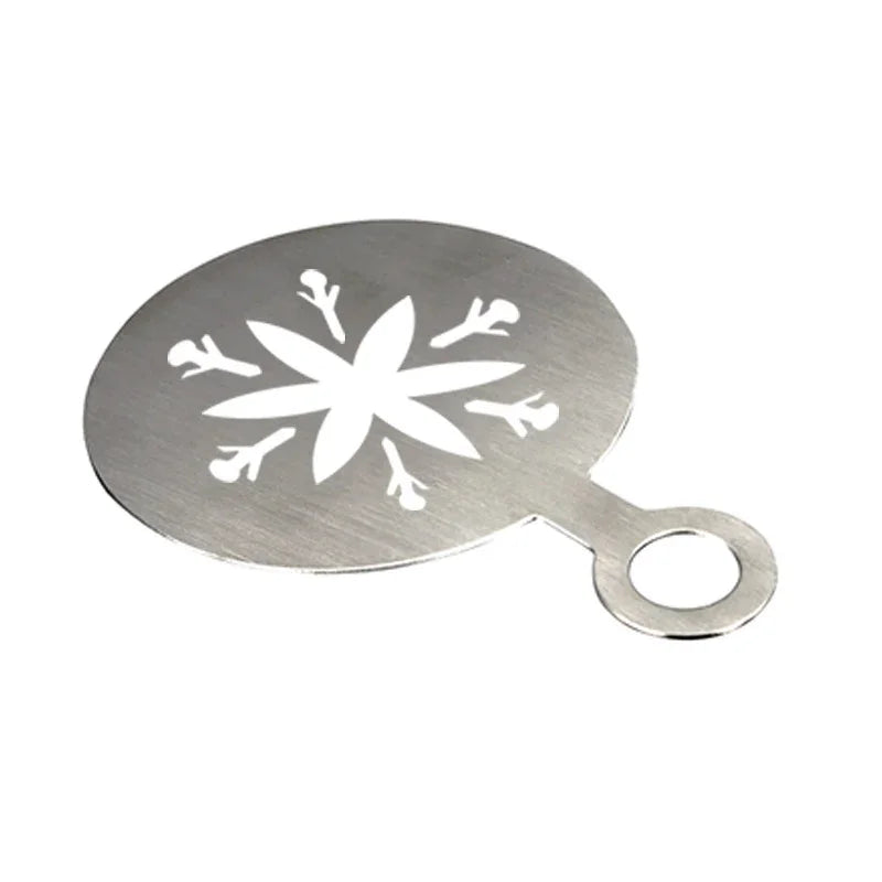 Krome Barista Stencils Stainless Steel 6 Pcs Set - C3540