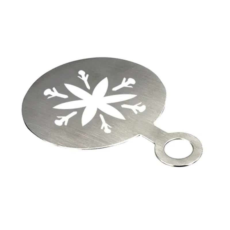 Krome Barista Stencils Stainless Steel 6 Pcs Set - C3540