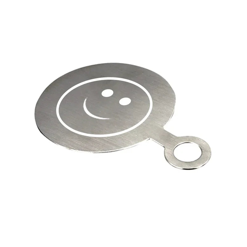 Krome Barista Stencils Stainless Steel 6 Pcs Set - C3540