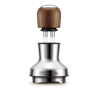 Breville The Distribution Duo 58mm Walnut Handle - BEA303WLW