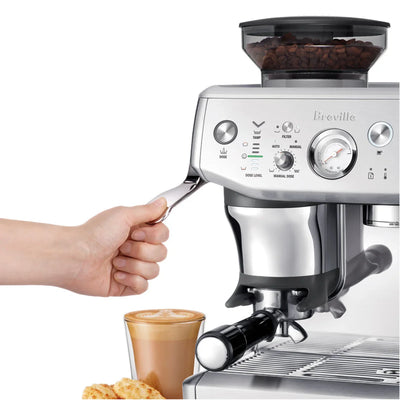 Breville - Barista Express Impress Semi-Automatic Combo Espresso Machine with Grinder - BES876BSS