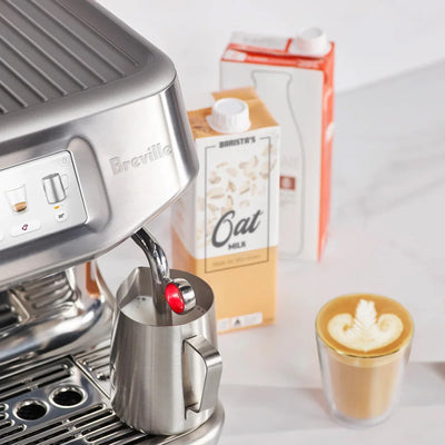 Breville - Barista Touch Impress Semi-Automatic Combo Espresso Machine with Grinder - Brushed Stainless Steel - BES881BSS