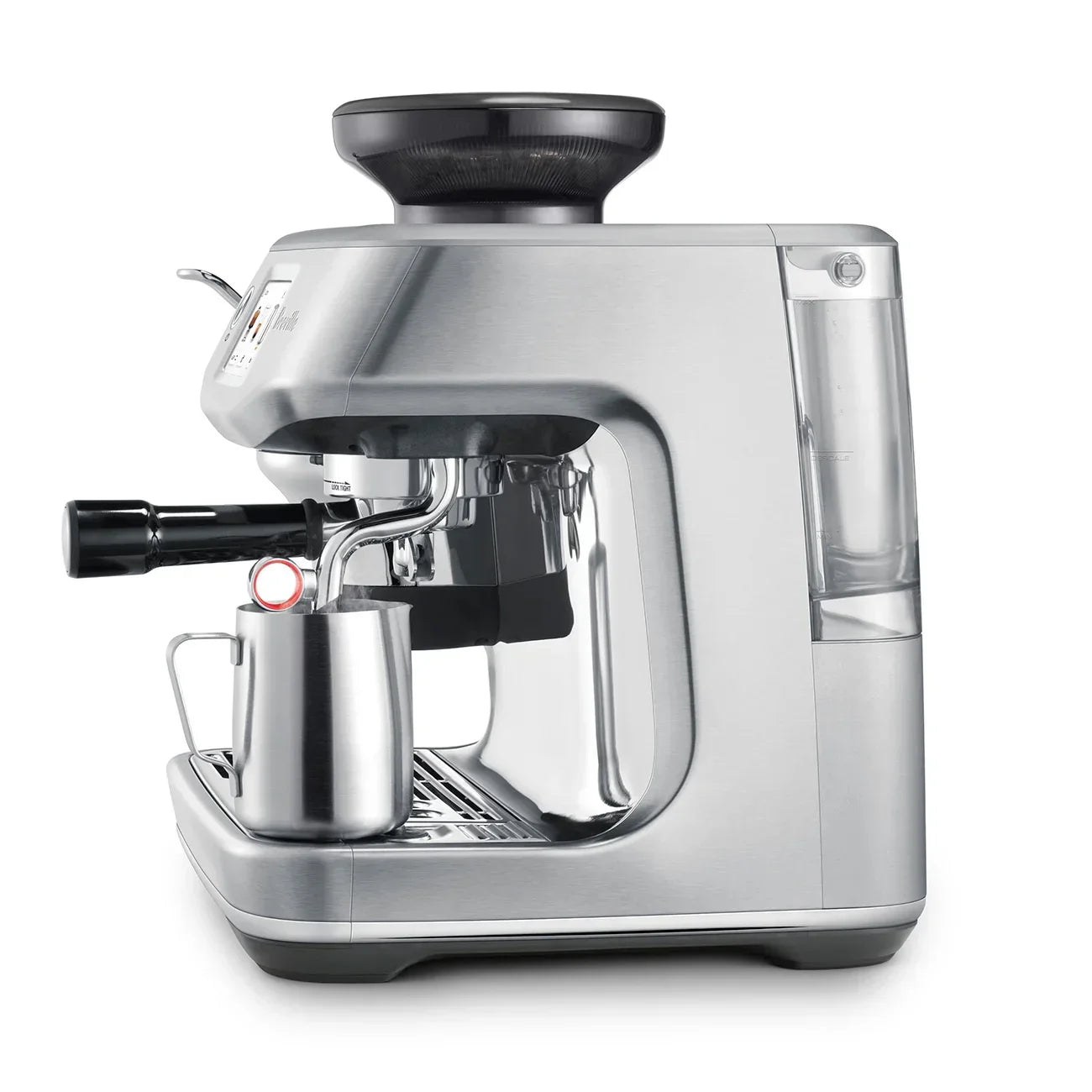 Breville - Barista Touch Impress Semi-Automatic Combo Espresso Machine with Grinder - Brushed Stainless Steel - BES881BSS