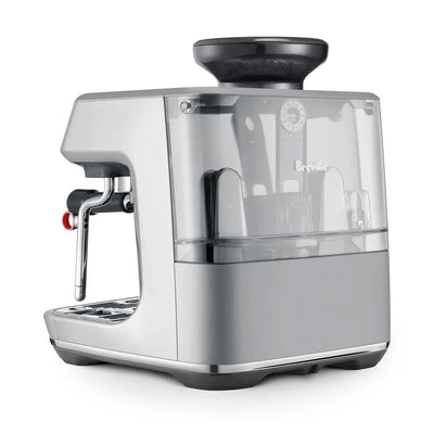 Breville - Barista Touch Impress Semi-Automatic Combo Espresso Machine with Grinder - Brushed Stainless Steel - BES881BSS