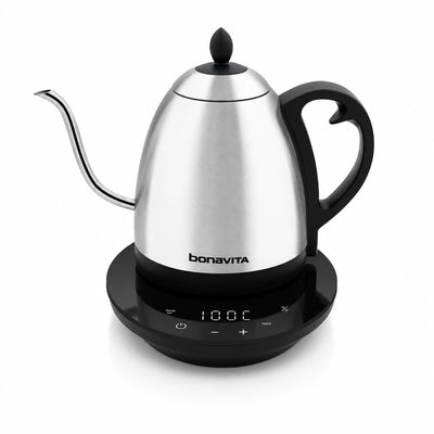 Bonavita - Cosmopolitan 1.0L Gooseneck Variable Temperature Kettle Brushed Stainless Steel - BVK2024GT