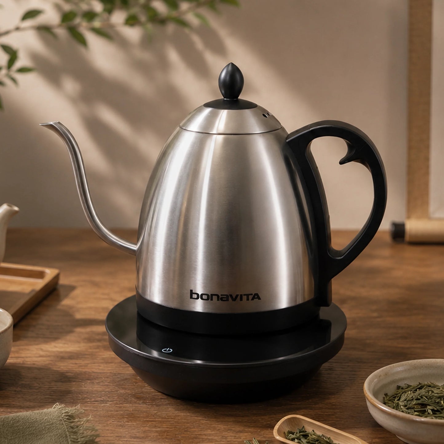 Bonavita - Cosmopolitan 1.0L Gooseneck Variable Temperature Kettle Brushed Stainless Steel - BVK2024GT