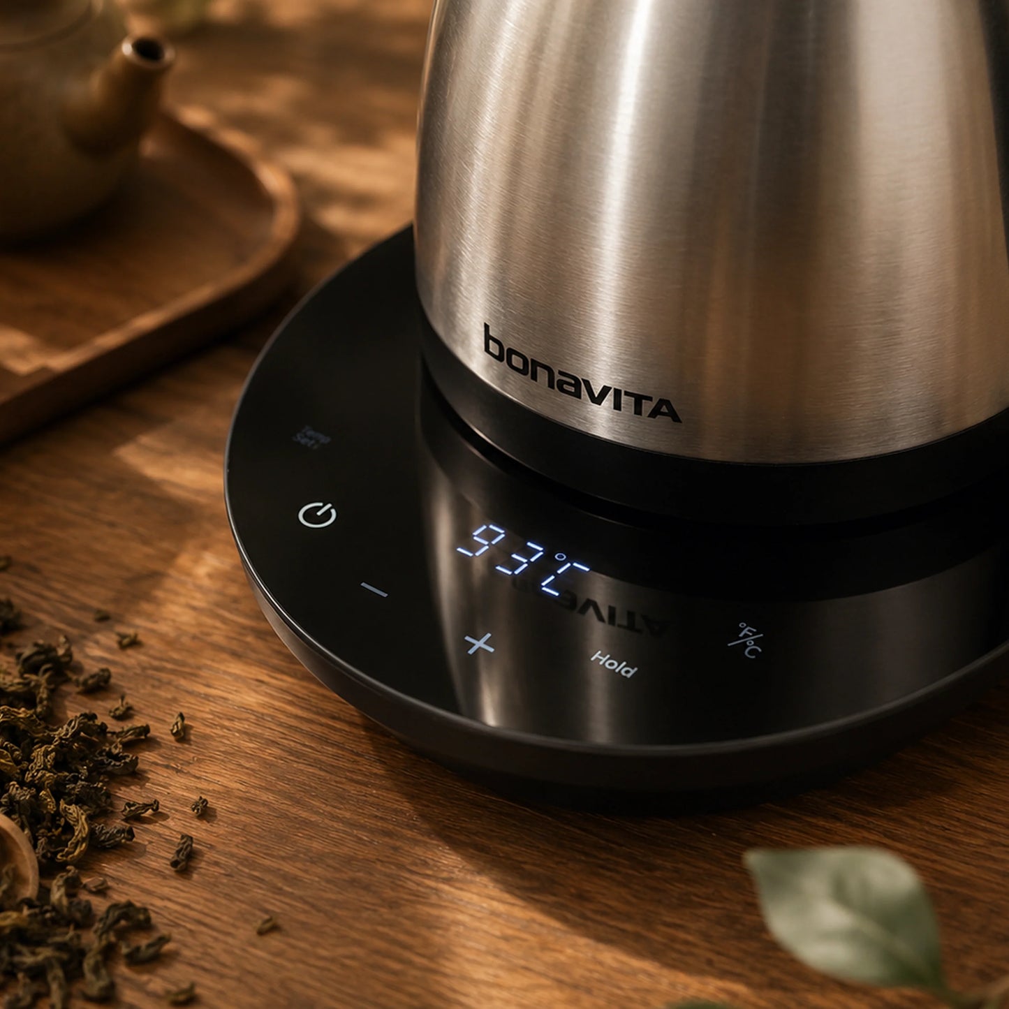 Bonavita - Cosmopolitan 1.0L Gooseneck Variable Temperature Kettle Brushed Stainless Steel - BVK2024GT