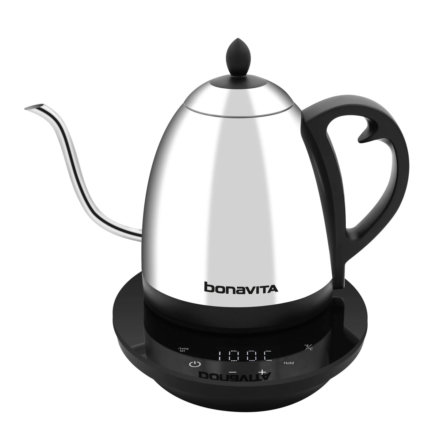 Bonavita - Cosmopolitan 1.0L Gooseneck Variable Temperature Kettle Polished Stainless Steel - BVK2024GT-HG