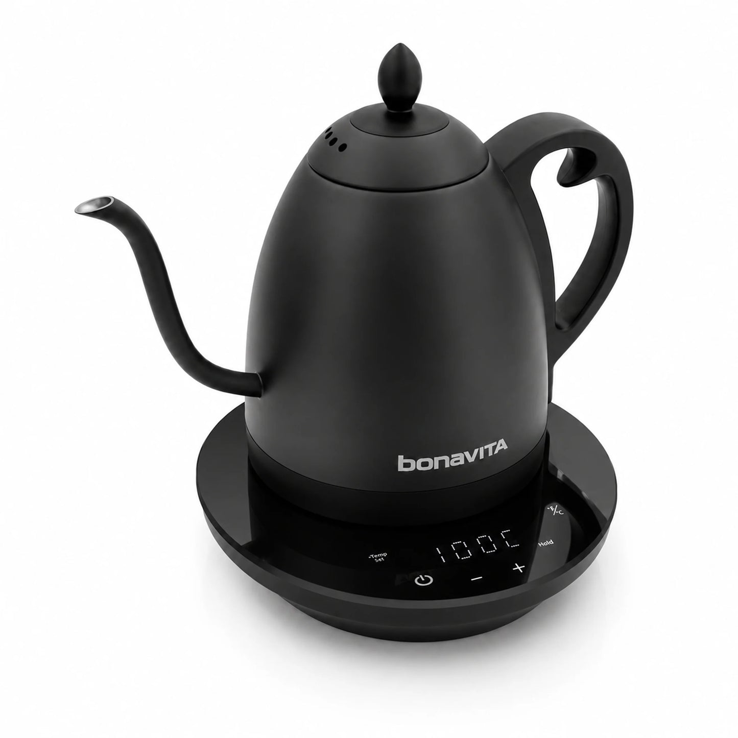 Bonavita - Cosmopolitan 1.0L Gooseneck Variable Temperature Kettle Black - BVK2024GT-HG