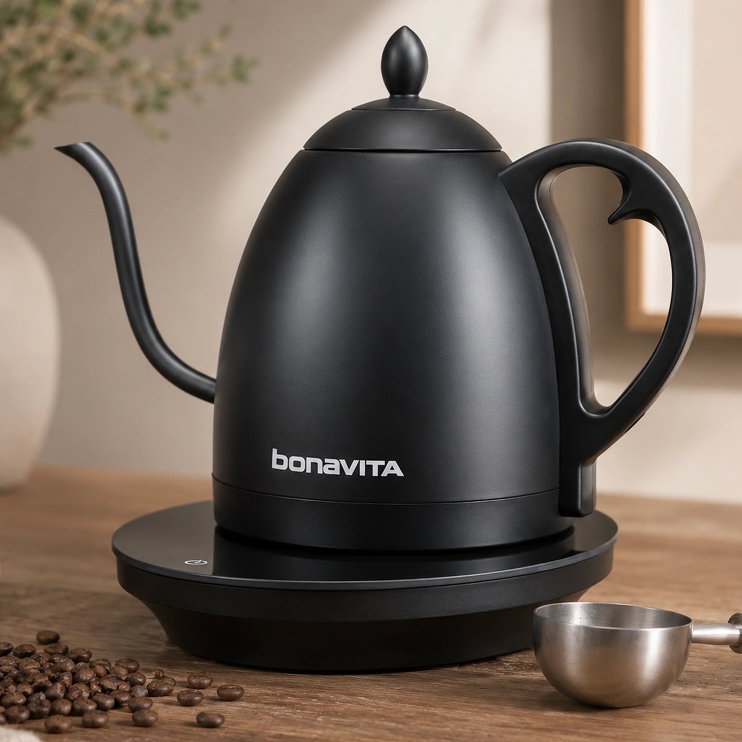 Bonavita - Cosmopolitan 1.0L Gooseneck Variable Temperature Kettle Black - BVK2024GT-HG
