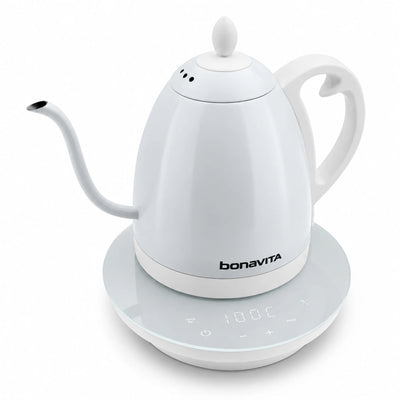 Bonavita - Cosmopolitan 1.0L Gooseneck Variable Temperature Kettle White - BVK2024GT-WT