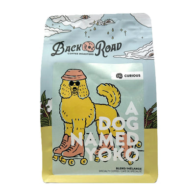 Back Road Coffee A Dog Named Yoko Brazil + Ethiopia Espresso Blend Medium Roasted Whole Beans 300g
