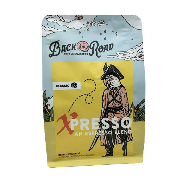 Back Road Coffee Xpresso Brazil Espresso Blend Dark Roasted Whole Beans 300g