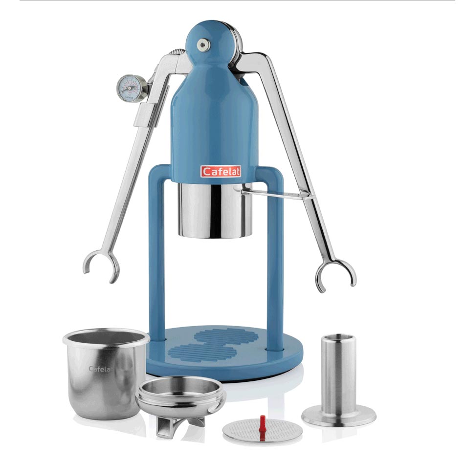 Cafelat Robot Manual Espresso Maker - Barista Version Retro Blue - #308
