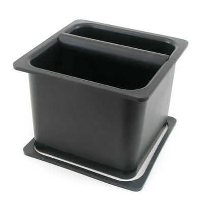 Barista Basics Open Bottom 6" x 6" Professional Espresso Knockbox, EPKB665B OPEN