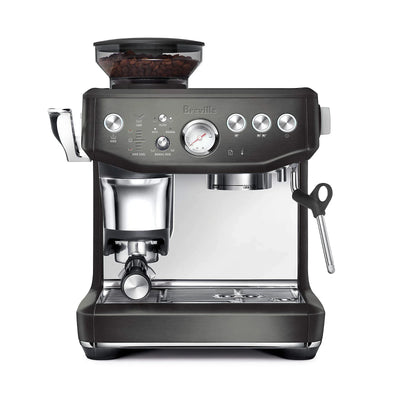 Breville - Barista Express Impress Semi-Automatic Combo Espresso Machine with Grinder Black Truffle - BES876BTR